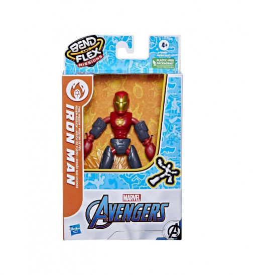 Figurina Marvel Avengers Iron Man Fire Mission, Multicolor, 10 cm, 4 ani+