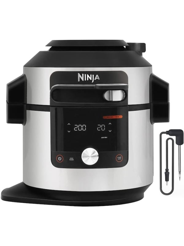 Multicooker 14 in 1 Ninja OL750EU, 1760 W, 7.5 l, 14 programe, Negru argintiu