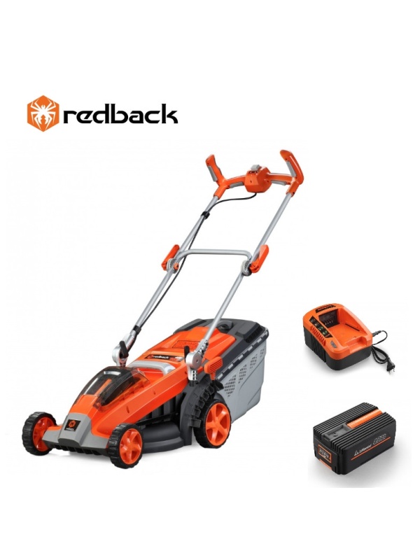 Redback Pachet E137C+EP40+EC20 Masina de tuns gazonul 370mm, acumulator 40V/4Ah, incarcator 40V/2A