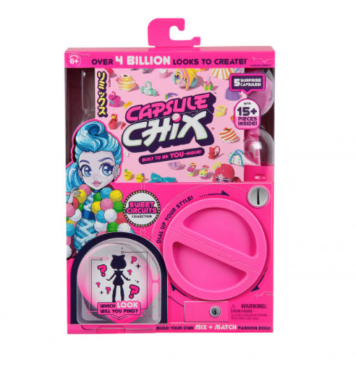 Set de joaca Capsule Chix - Sweet Circuits, papusa fashion cu accesorii