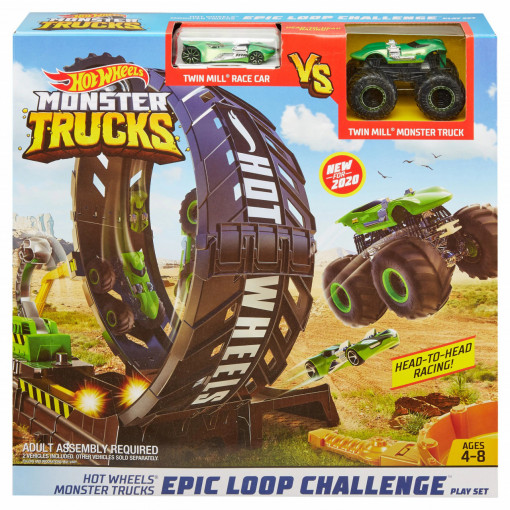 Set de joaca Hot Wheels Monster Trucks - Provocarea pe pista!