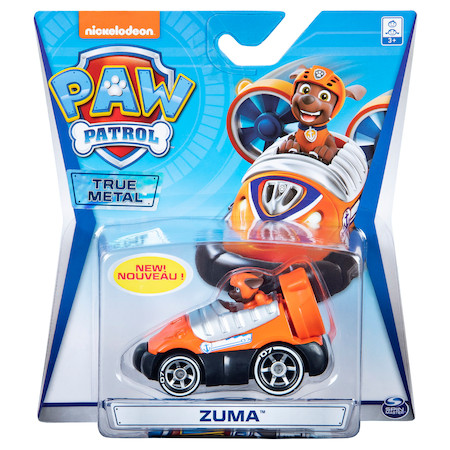 Set figurina cu vehicul Paw Patrol True Metal - Zuma, 1:55