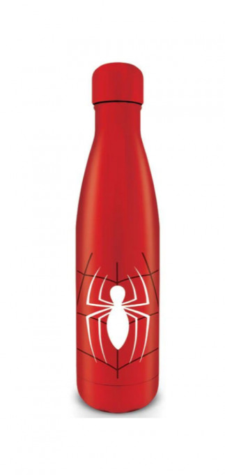 Sticla termoizolanta Amuzzi - Spiderman, Otel inoxidabil, 500 ml, Rosu