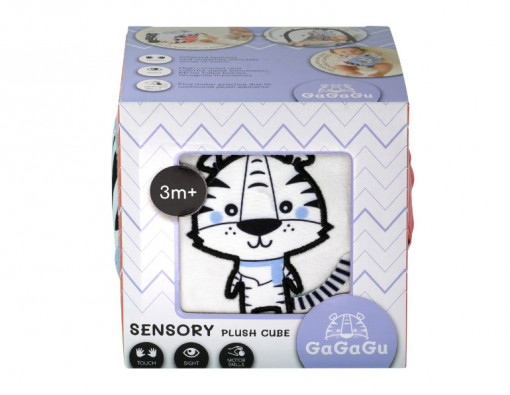 Cub senzorial de plus GaGaGu, cu activitati, 10 cm