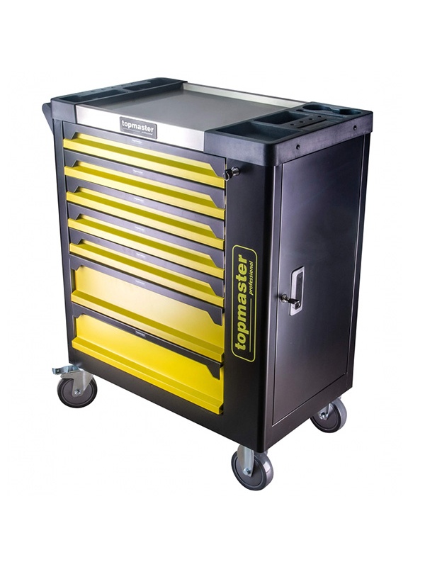Dulap scule, 7 sertare echipat cu 182 piese, 550 kg TMP