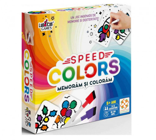 Joc educativ Lifestyle Boardgames - Speed colors, Memoram si coloram
