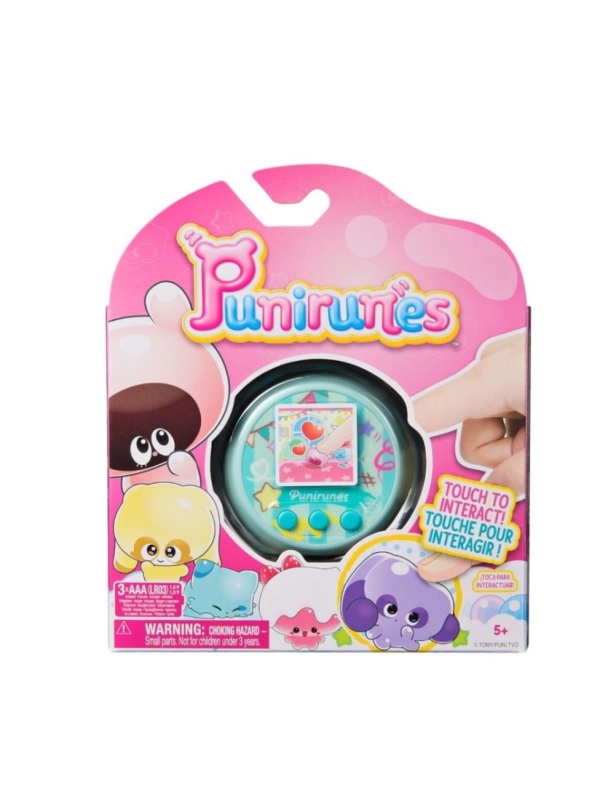 Jucarie Digitala Interactiva, Punirunes, Squishy Bff, Ecran Led Interactiv Color, 55 De Animale De Deblocat, Albastru
