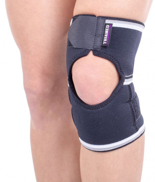 Orteza de genunchi mobila pentru tendon patelar Triamed PATELLAFIX 02, SRT306, Negru