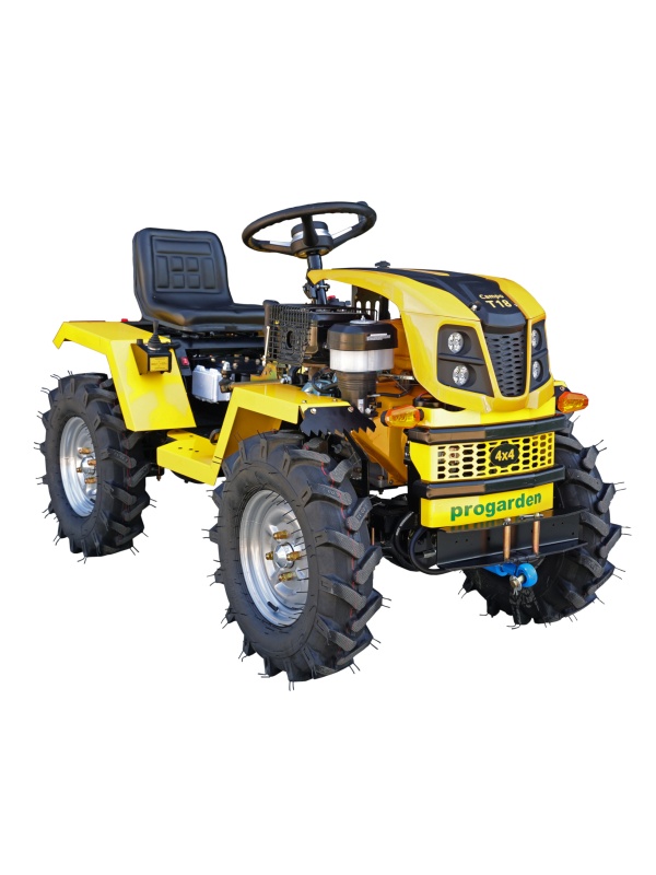 ProGARDEN Campo T18 Minitractor V25.1 4x4, 18CP, benzina, hidraulica fata-spate, roti 6.00-12