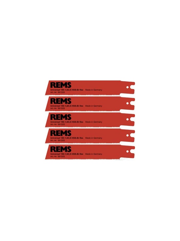 REMS Pachet universal de 5 lame de fierastrau 150-1.8/2.5 pentru REMS Cat VE, Tiger/VE/SR, Akku-Cat 22 V VE 561005