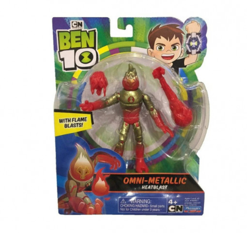 Set de joaca figurina Heatblast Ben 10 Omni-Metallic 13 cm