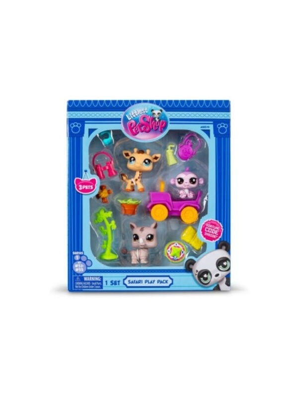 Set Figurine Safari Playpack, Littlest Pet Shop, Multicolor