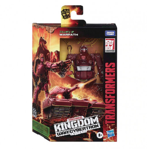 Figurina Transformers, Generations War for Cybertron Kingdom Deluxe WFC-K6 Warpath, Multicolor, 26 Puncte De Articulatie