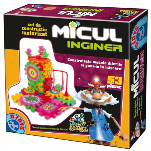 Joc Edu Science D-Toys, Micul Inginer, 53 piese