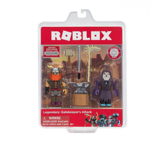 Set de joaca Roblox cu 2 Figurine, model Legendary Gatekeeper S Attak