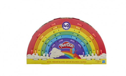 Set plastilina Play Doh Ultimate Rainbow, 40 de cutii