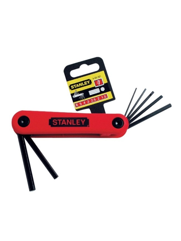 Stanley 4-69-261 Set 7 chei imbus pliabili 1.5, 2, 2.5, 3, 4, 5, 6 mm