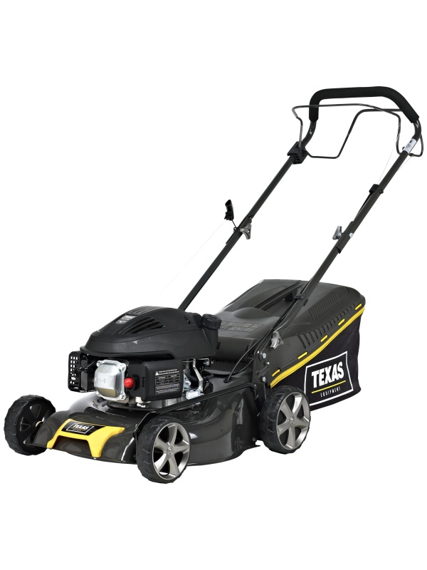 Texas Razor 4210TR Masina de tuns gazon, 1.6CP, latime lucru 42cm, inaltime taiere 28-75mm, 45L, benzina, autopropulsata, reglaj central, la sfoara