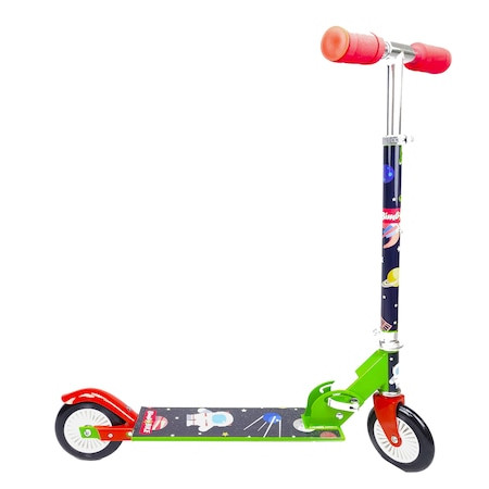 Trotineta Bimbo Bike Cosmos, Negru/Multicolor, 660*320*810 mm, pentru copii