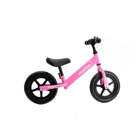 Bicicleta Maxtar pentru copii fara pedale Sebra, roti 12", roz