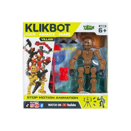 Figurina Robot Articulat Transformabil KlikBot,Blaze