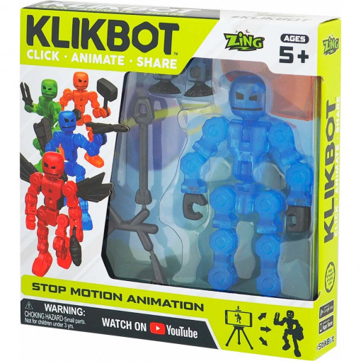 Figurina Stikbot KLIKBOT S1 albastru