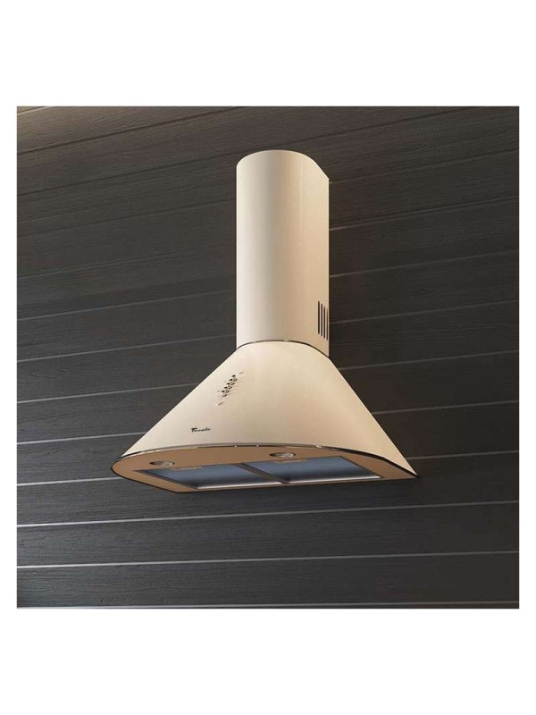 Hota tip Cupola Tornado Violla 750 (60) LED, 1 motor Turbo, latime 60 cm, 3 viteze, absorbtie 750 m3/ora, filtru anti-grasimi aluminiu 5 straturi, Bej