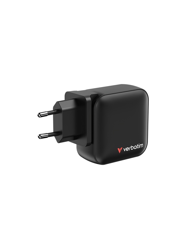 Incarcator Verbatim mini GaN, 100W, EU/UK/US2 x USB-C PD 100W,1 x USB-C PD 20W, 1xUSB-A QC 3.0