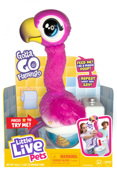 Jucarie interactiva Flamingo Little Live Pets - Gotta go, Roz