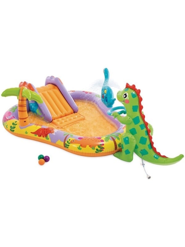 Piscina gonflabila Intex - Dino Park Play Center, 201 x 157 x 69 cm