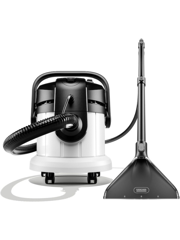(Resigilat) Aspirator cu spalare prin injectie-extractie Karcher SE 4, 1000 W, capacitate rezervor apa curata 4 l, capacitate rezervor apa murdara 4 l, Alb