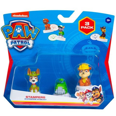 Set 3 stampile Paw Patrol Rubble, Rocky, Tracker