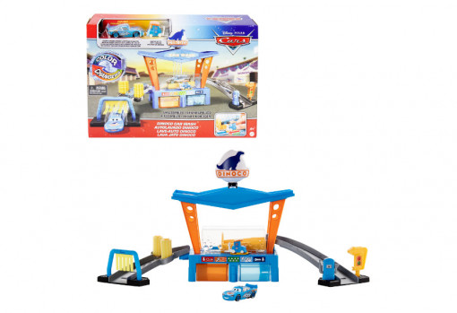 Set de joaca Disney Cars - Color Changers, Spalatoria Dinoco