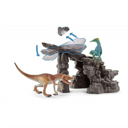 Set figurine Schleich, Pestera cu dinozauri