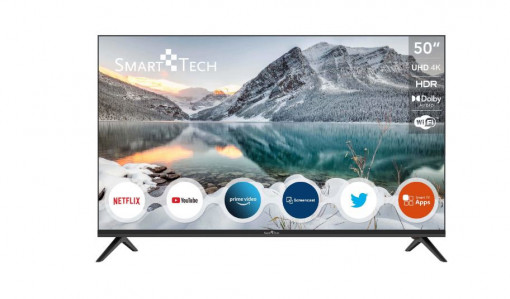 Televizor LED Smart Tech 50S10UV2, 126 cm, Smart, 4K Ultra HD, Clasa F