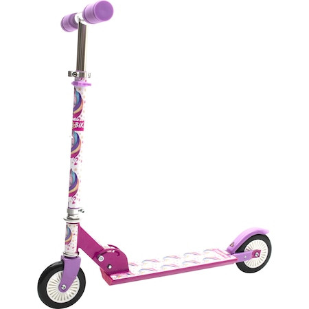 Trotineta Bimbo Bike Unicorn, Alb/Roz, 660*320*810 mm