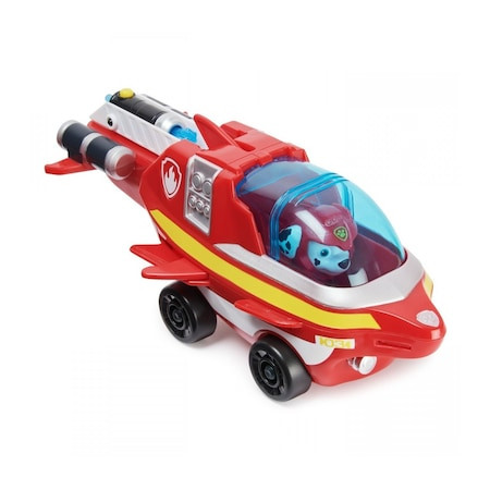 Figurina Paw Patrol, Aqua Pups, Vehicul Delfin si figurina Marshall