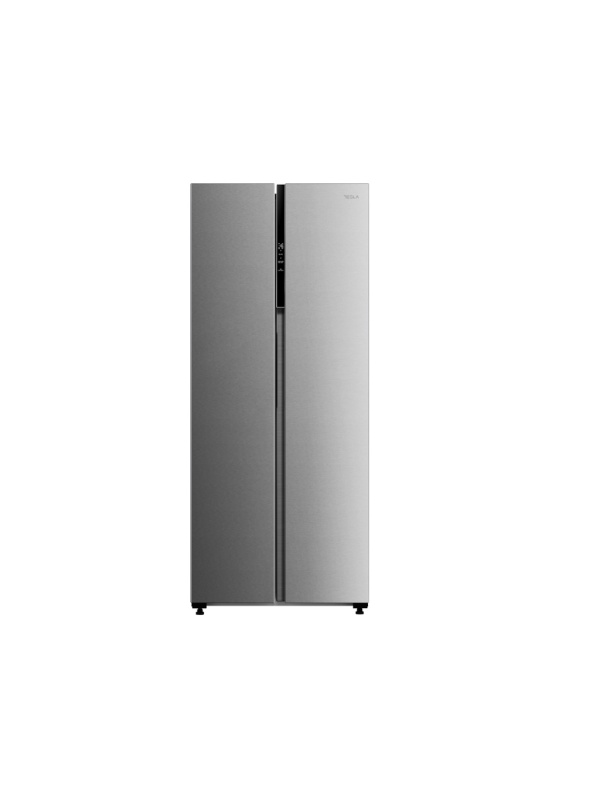 Frigider side-by-side Tesla RB4600FMXE, E, 460LH177, Total No Frost, Inverter, Display LED, Inox