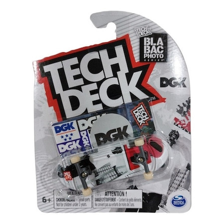 Mini placa skateboard Tech Deck DGK, Alb, 9 cm