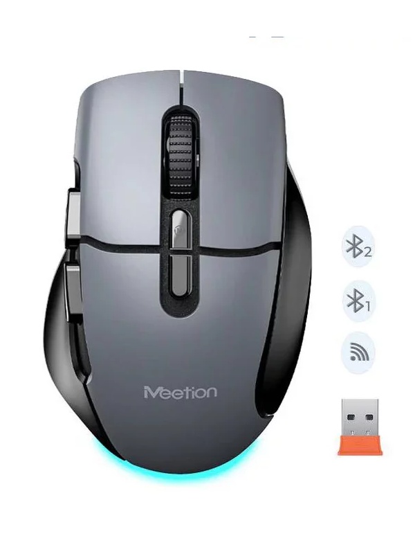 Mouse office wireless Meetion BTM001, 1600 dpi, Negru