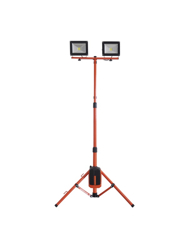 Redback ED40 Stand proiectoare LED acumulatori 40V, 2x20W, solo