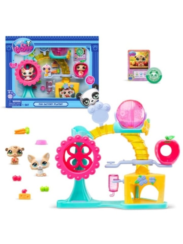 Set Figurina Fun Factory Playset, Littlest Pet Shop, Multicolor