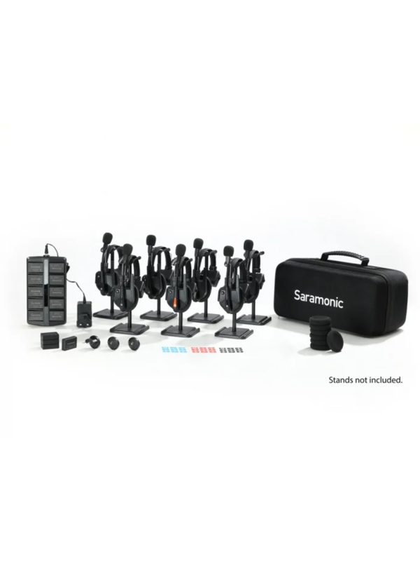 Solutie intercom completa Saramonic WiTalk9 WT7S14xbat, 7 pers, Full-Duplex, 1.9GHz, single-ear