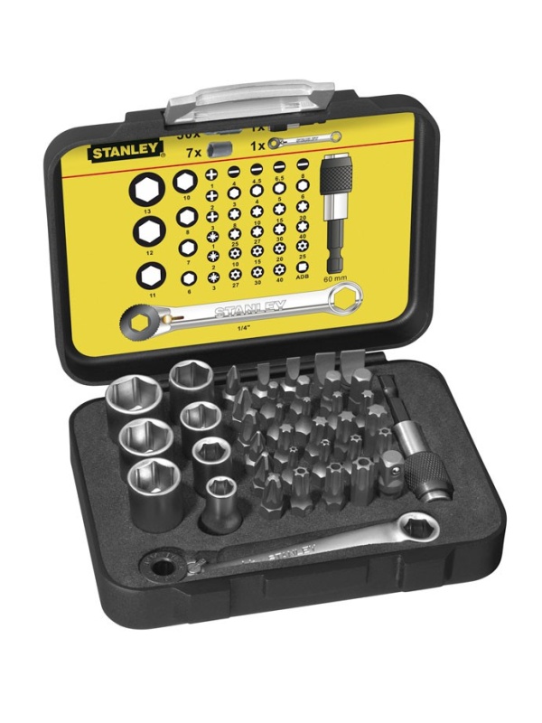 Stanley 1-13-907 Set de 40 varfuri 1/4" de insurubat