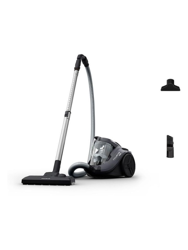 Aspirator fara sac Rowenta, RO3726EA, Compact Power Cyclon, 750 W, gri