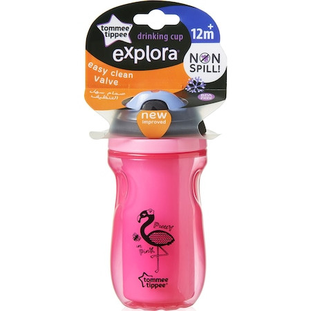 Cana Tommee Tippee Explora Sipper Izoterma, 260 ml, Roz