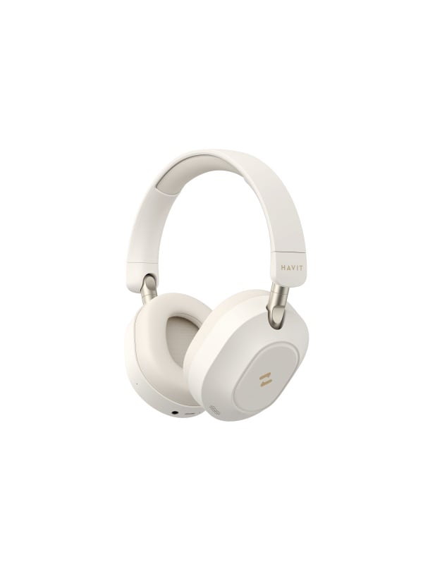 Casti wireless HAVIT H668BT, Bluetooth 5.4, ANC, Hi-Res, Bej