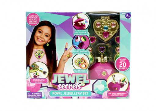 Jucarie, Jewel Secrets - Set creativ pentru fetite, bijuterii regale, 9748