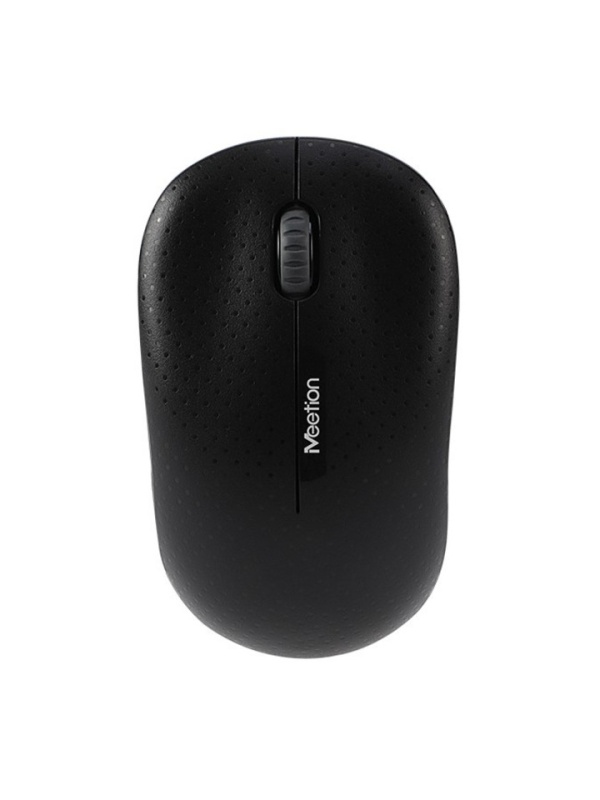 Mouse office wireless Meetion R545, Baterii AA, 2.4 GHz, 1600 dpi, 100 x 60 x 39 mm, Negru