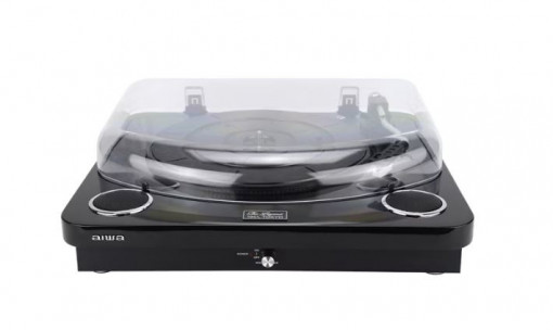 Pick-up Aiwa GBTUR-120BK, Difuzoare incorporate Stereo, Bluetooth, Radio, USB, Card SD, Negru